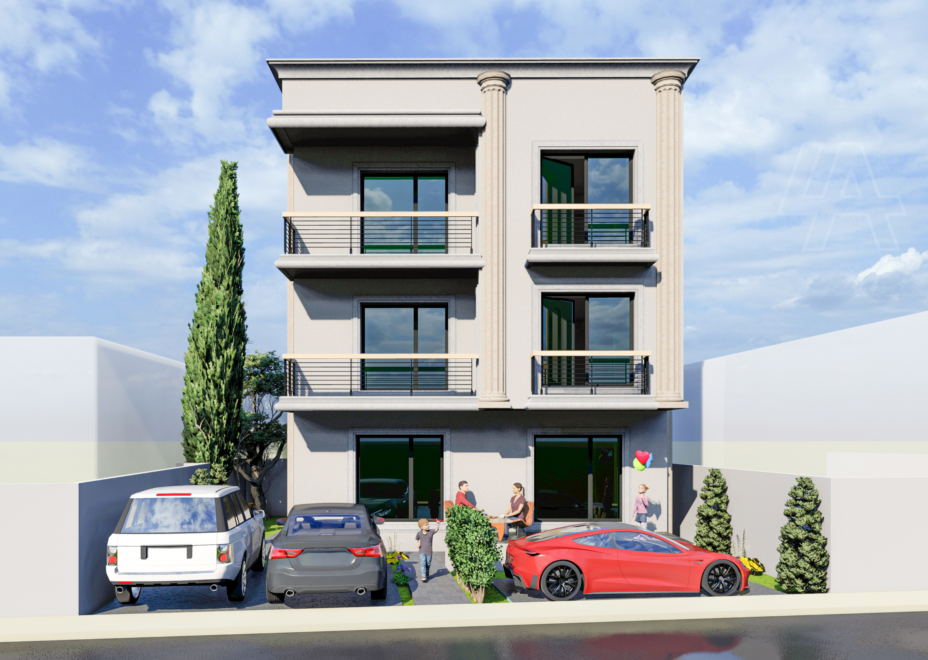 Casa Multifamiliala P+2E, desene tehnice - 176