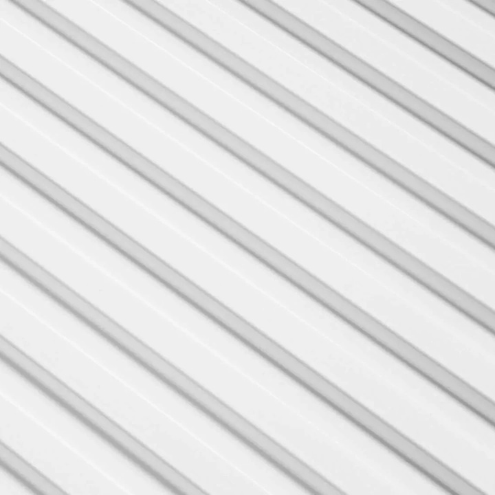 Riflaj alb din polimer dur vopsibil L0101 – 12.5×1.2×270 cm - 177