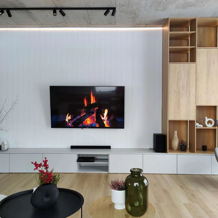 Riflaj alb din polimer dur vopsibil L0101 – 12.5×1.2×270 cm - 178